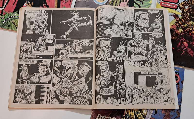 5x The Best Of 2000AD Judge dredd vintage old rare retro comic books Fleetway & IPC magazine's