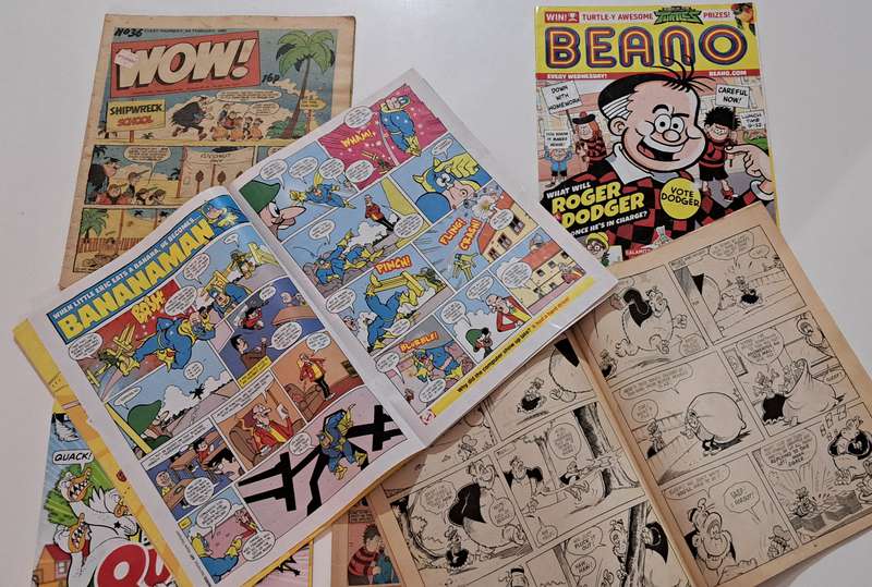 6x Beano / WOW / Buster British classic comic books rare retro old collectable kids children cartoon