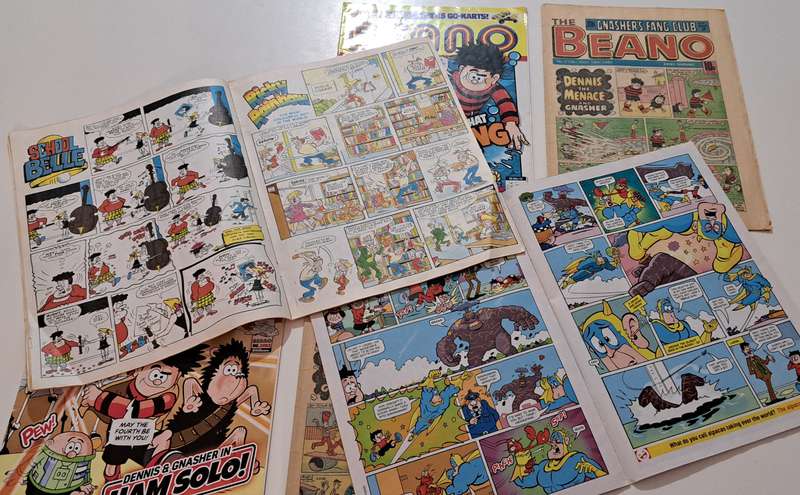 6x Beano / Buster British classic comic books rare retro old collectable kids children cartoon