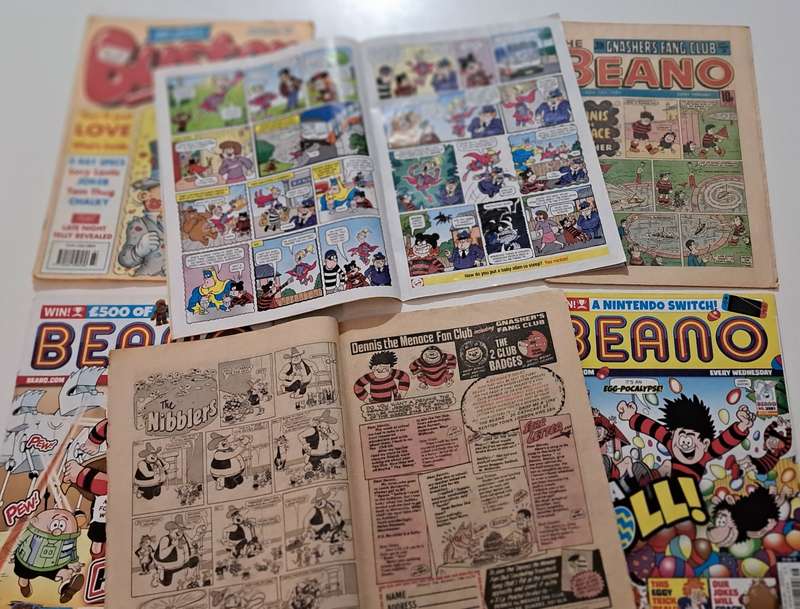 6x Beano / Buster British classic comic books rare retro old collectable kids children cartoon