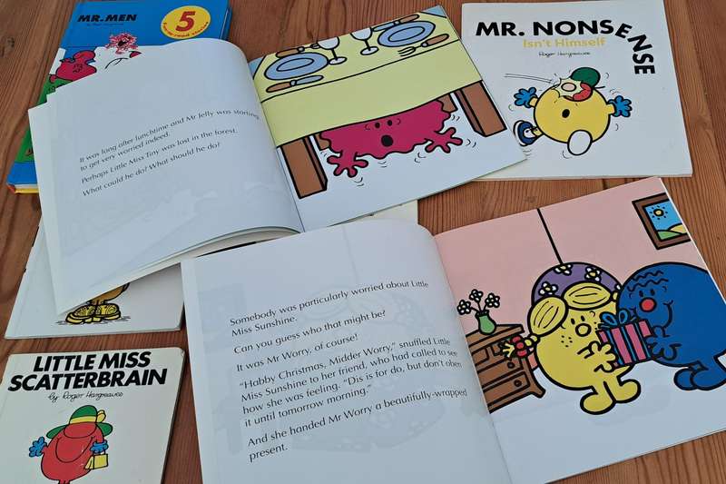 8x Mr Men & Little Miss books By Roger Hargreaves kids children's picture story books classic