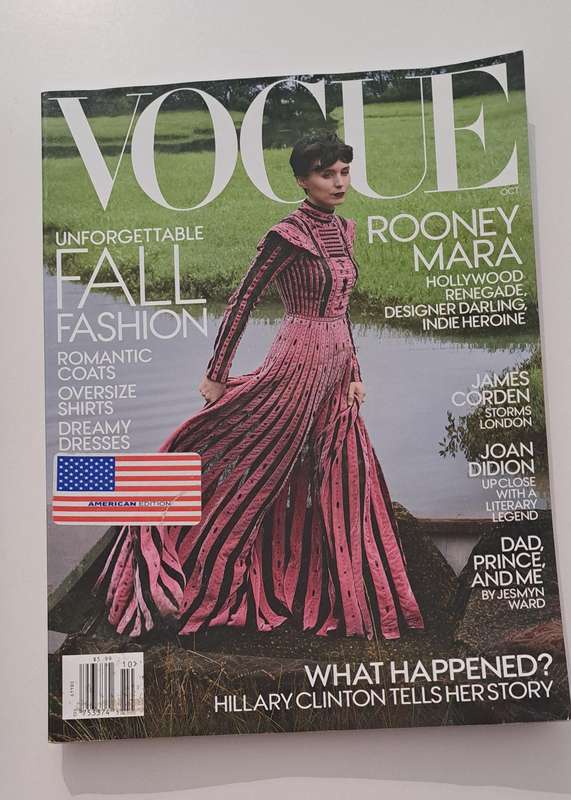 2x Vogue magazines fashion beauty clothing makeup rare find women female girls collectable dress mak