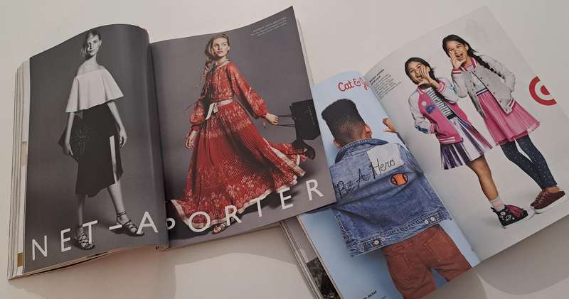 2x Vogue magazines fashion beauty clothing makeup rare find women female girls collectable dress mak