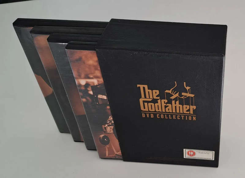 The Godfather DVD Collection Box Set Mafia gangs Italy crime thriller suspense 5 DVD discs collector