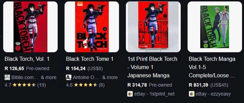 Black torch #1 by Tsuyoshi Takaki (2018 Viz Media) 1st printing comic book Japanese Manga