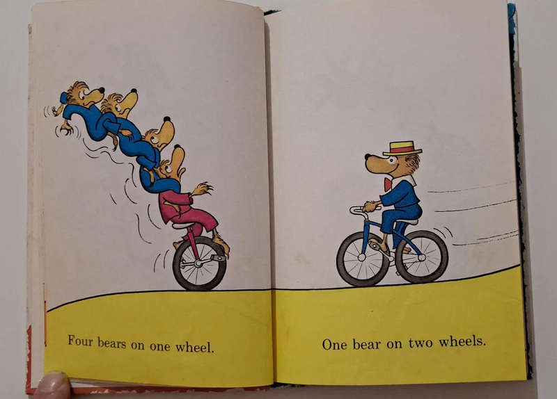 Bears On Wheels Early Counting book By Stan & Jan Berenstain kids Children's picture book