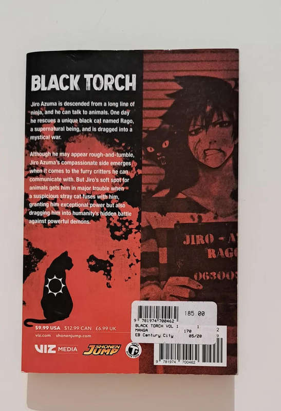 Black torch #1 by Tsuyoshi Takaki (2018 Viz Media) 1st printing comic book Japanese Manga
