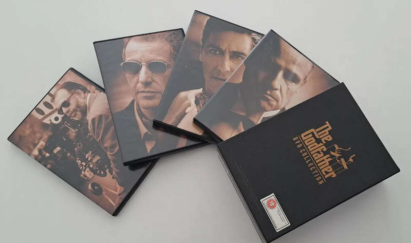 The Godfather DVD Collection Box Set Mafia gangs Italy crime thriller suspense 5 DVD discs collector
