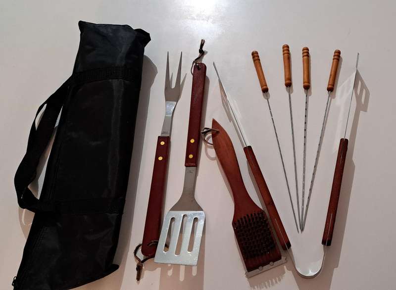9 Piece Braai Set including carry bag