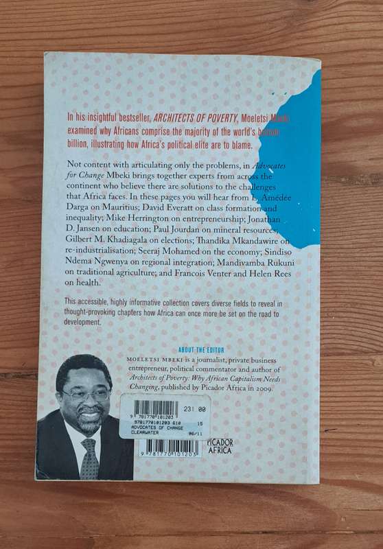 Advocates For Change By Moeletsi Mbeki book Africa Africans politics education