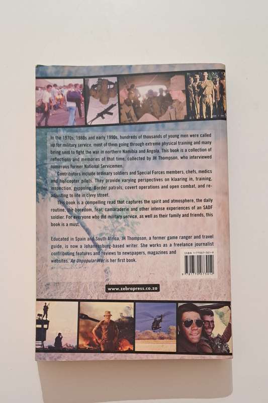 An Unpopular War From Afkak To Bosbefok By J H Thompson war army military South Africa SADF
