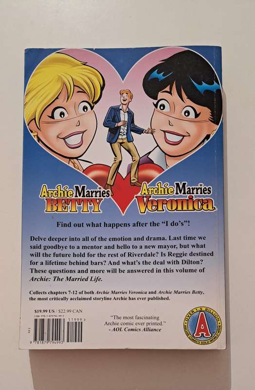 Archie The Married Book 2 Life Two Worlds Two Lovers Two Destinies cartoon comic graphic novel class