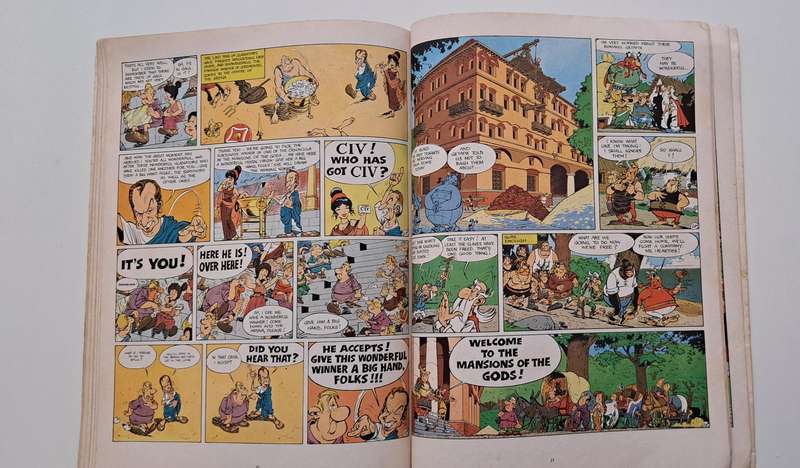 Asterix The Mansions Of The Gods By Goscinny & Uderzo cartoon comic book graphic novel