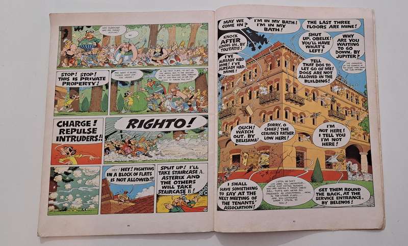 Asterix The Mansions Of The Gods By Goscinny & Uderzo cartoon comic book graphic novel