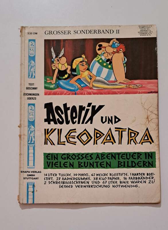 Asterix Und Kleopatra (1971) by Goscinny and Uderzo printed in German cartoon comic book retro old v