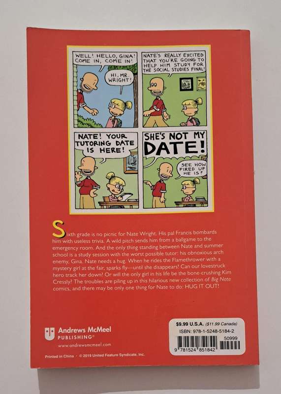 Big Nate Hug It Out By Lincoln Peirce graphic novel comic book humor comedy kids children's mystery