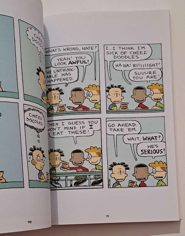 Big Nate Hug It Out By Lincoln Peirce graphic novel comic book humor comedy kids children's mystery