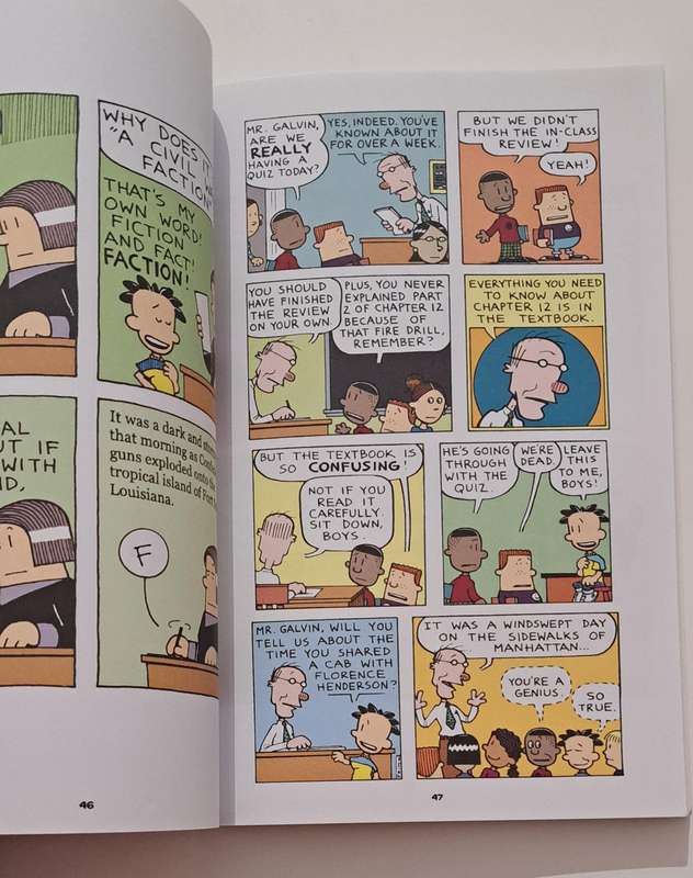 Big Nate Hug It Out By Lincoln Peirce graphic novel comic book humor comedy kids children's mystery