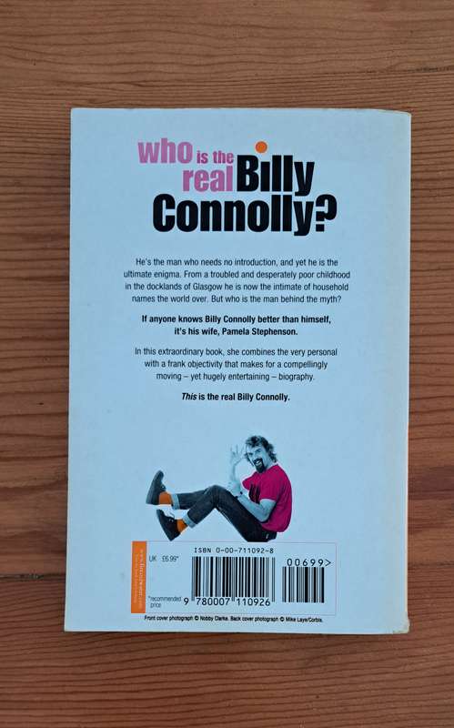 Billy By Pamela Stephenson Bill Connolly comedian comedy humor funny biography memoir
