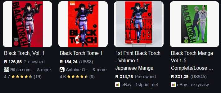 Black torch #1 by Tsuyoshi Takaki (2018 Viz Media) 1st printing comic book Japanese Manga