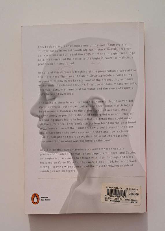 Bloody Lies Inge Lotz Murder Case Thomas Mollett true crime South Africa detective Stellenbosch