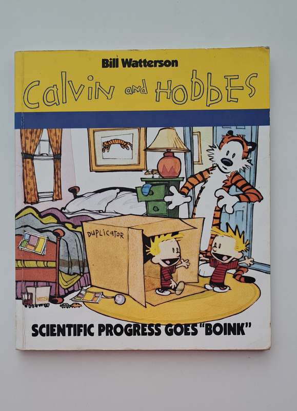 Calvin & Hobbes Scientific Progress Goes Boink Bill Watterson cartoon comic book graphic novel comed