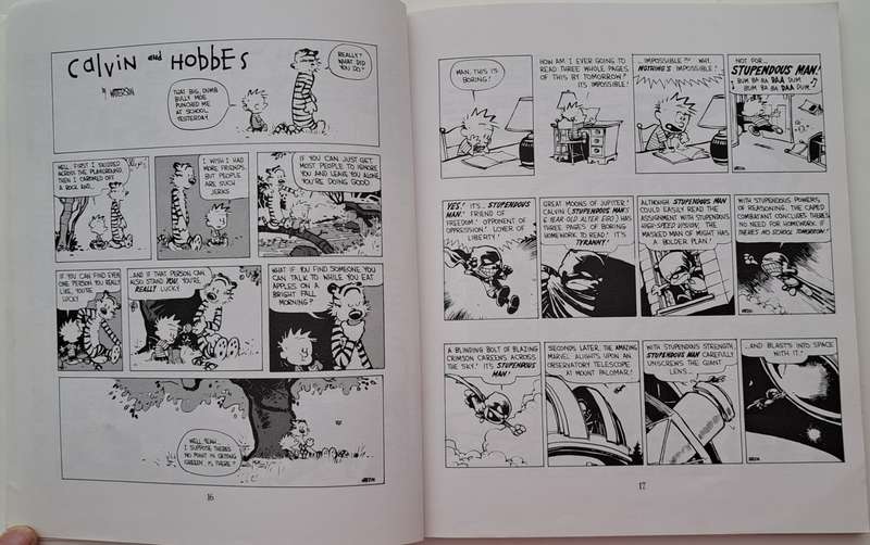 Calvin & Hobbes Scientific Progress Goes Boink Bill Watterson cartoon comic book graphic novel comed