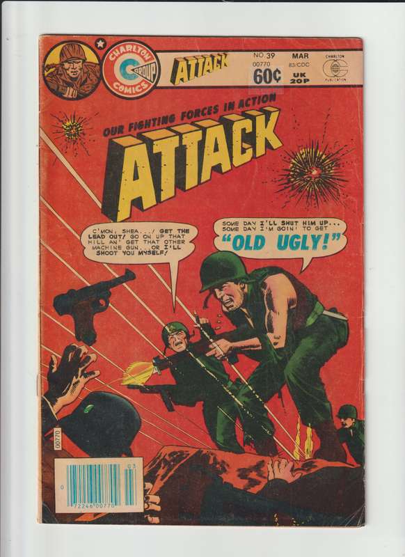 Charlton comics Attack (1971 5th Series) #39 retro rare vintage rare collectable
