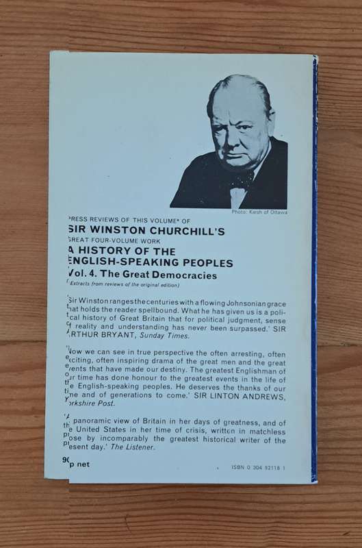 Churchill A History of the English Speaking Peoples, Volume 4: The Great Democracies 1958 politics