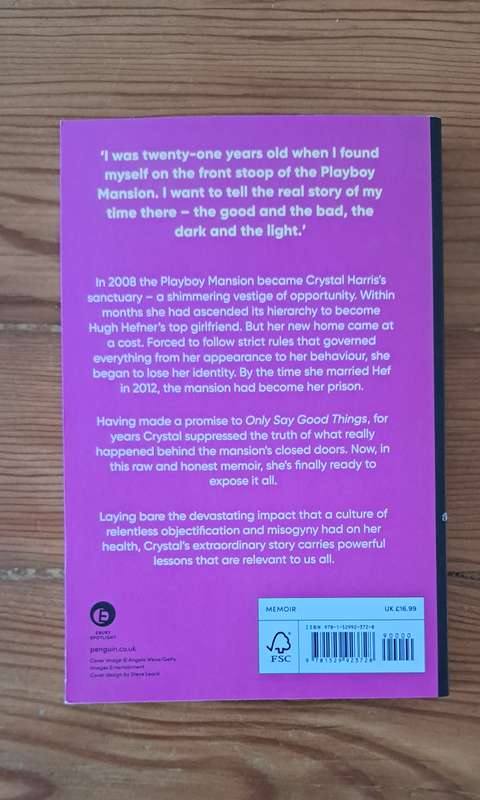Crystal Hefner Only Say Good Things Surviving P_layboy & Finding myself memoir biography chic lit