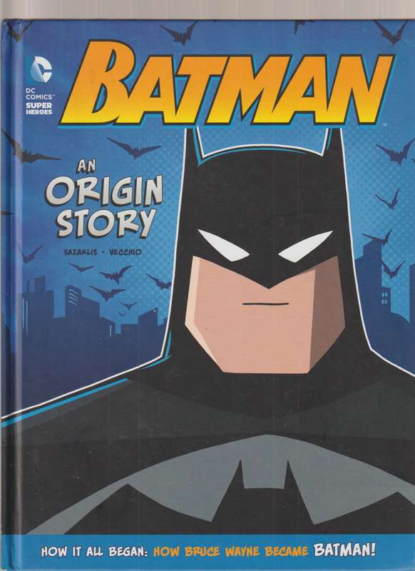DC Comics Batman An Origin Story hardcover book for kids children EASY TO READ picture book