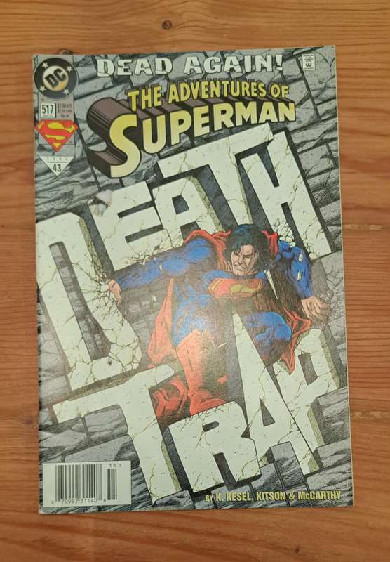 DC Comics Adventures of Superman (1987) #517 rare vintage old retro collectable comic cartoon book