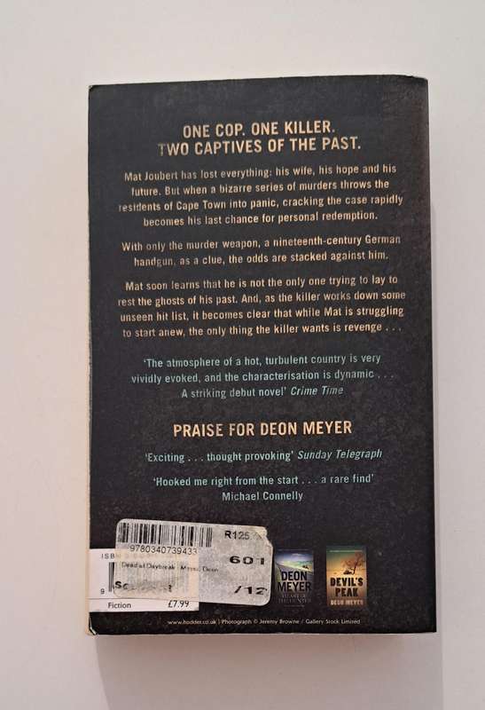 Dead Before Dying Deon Meyer crime mystery detective thriller South Africa Cape Town suspense