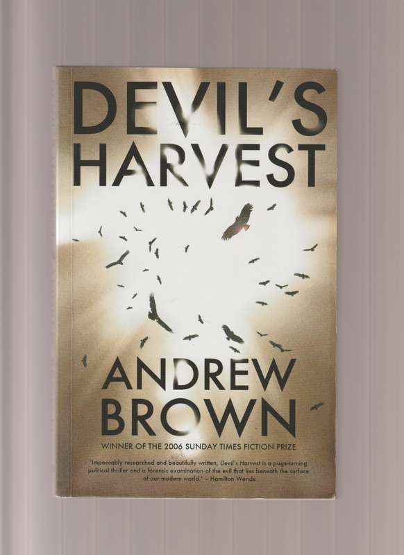 Devil`s Harvest book By Andrew Brown army recce war RAF political thriller