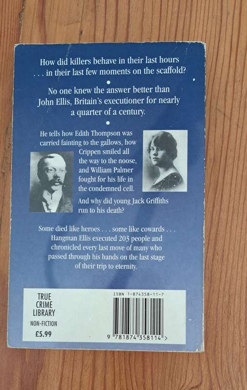 Diary Of A Hangman John Ellis Britain's Executioner For 23 Years true crime nonfiction
