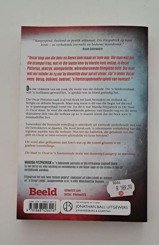 Die Staat Vs Oscar Marida Fitzpatrick Afrikaans true crime South Africa detective famous sport