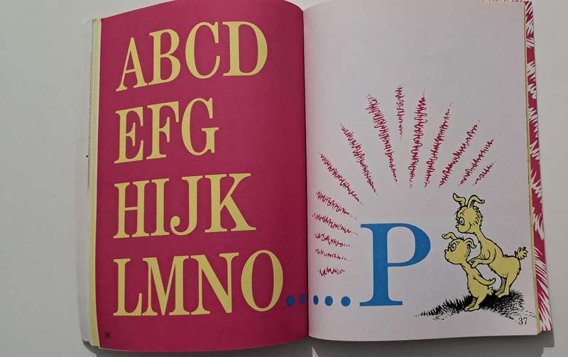 Dr Seuss ABC picture story book early learning the alphabet for youngsters kids children's classic