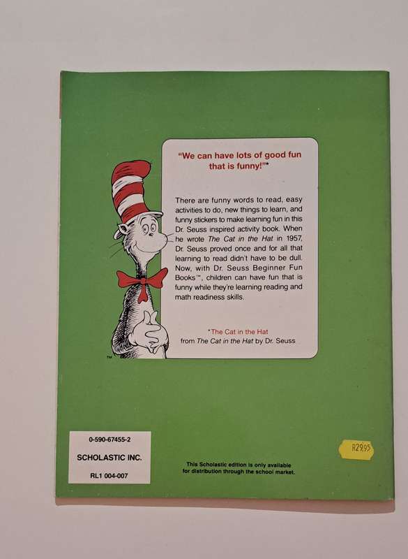 Dr Seuss I Can Add Upside Down beginner fun book early learning maths sums activity counting childre