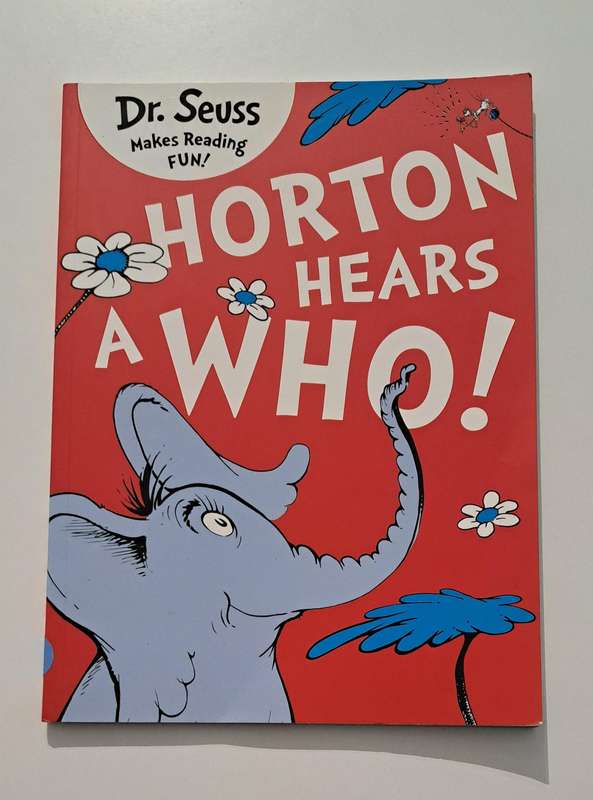 Dr Seuss Makes Reading Fun Horton Hears A Who kids children's classic picture story book