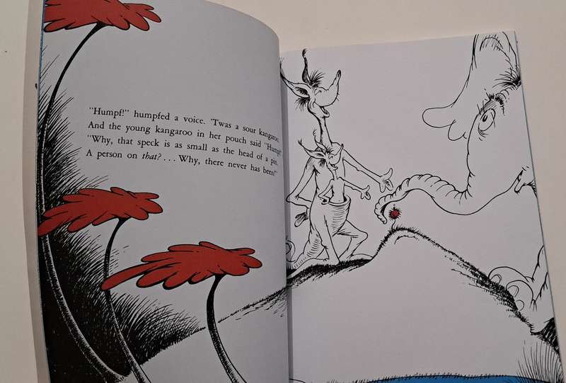 Dr Seuss Makes Reading Fun Horton Hears A Who kids children's classic picture story book