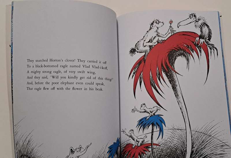 Dr Seuss Makes Reading Fun Horton Hears A Who kids children's classic picture story book