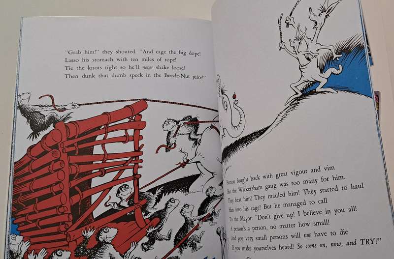 Dr Seuss Makes Reading Fun Horton Hears A Who kids children's classic picture story book