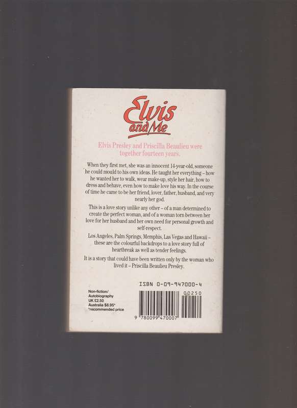 Elvis & Me Priscilla Beaulieu Presley biography rock n roll 1960's 1970's love romance music memoir