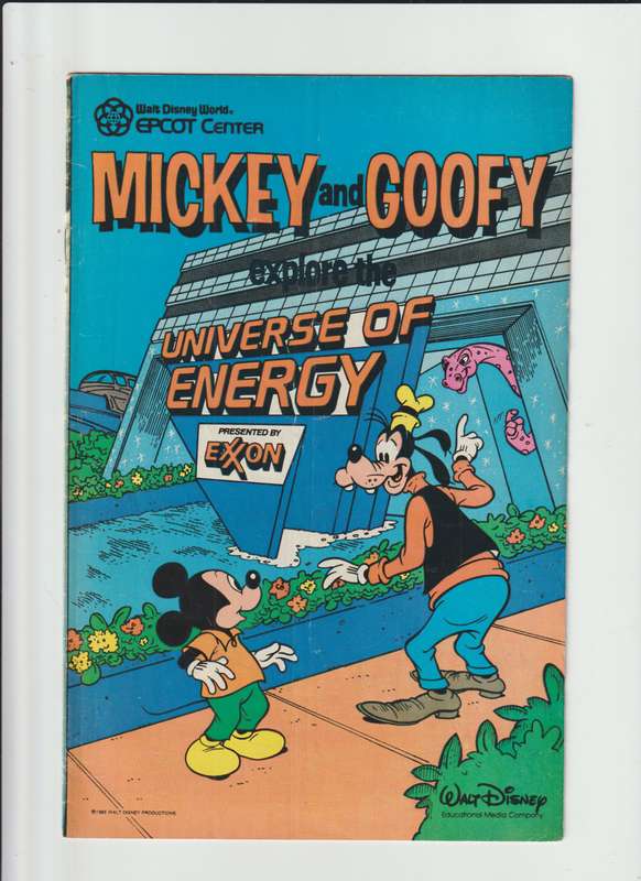 Epcon centre & Walt Disney Mickey and Goofy Explore The Universe of Energy, 1985 rare & vintage