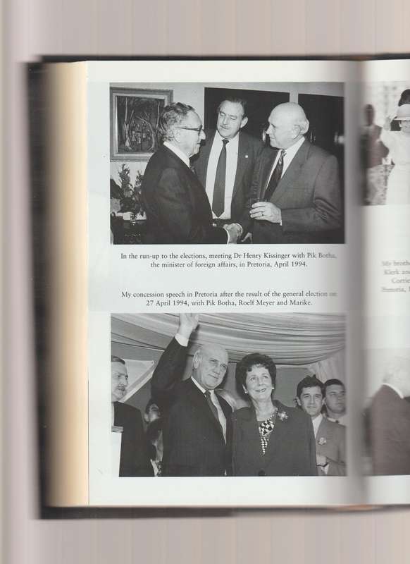 FW de Klerk The Autobiography South Africa Politics Nelson Mandela politics history apartheid Nation