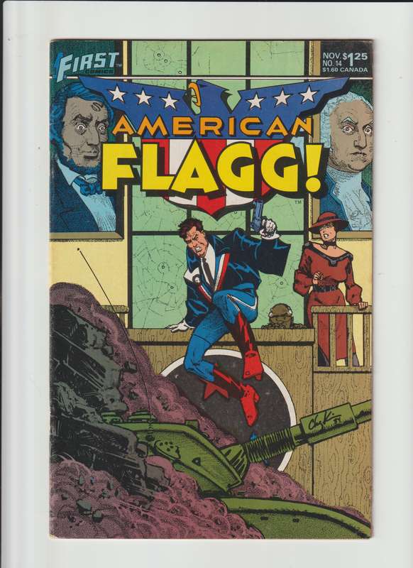 First Comics American Flagg (1983 1st Series) #14 rare retro old vintage collectable comic books
