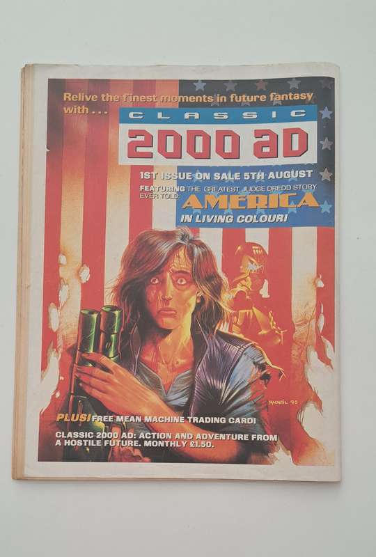 Fleetway comics Judge Dredd Megazine #2 (1995) retro old vintage rare collectable