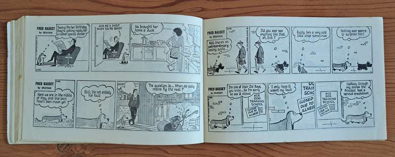 Fred Basset #13 The Hound That's Almost Human cartoon comic strip classic vintage old rare retro