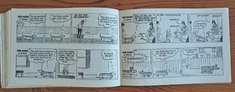 Fred Basset #13 The Hound That's Almost Human cartoon comic strip classic vintage old rare retro