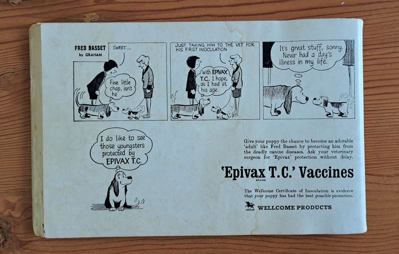 Fred Basset #13 The Hound That's Almost Human cartoon comic strip classic vintage old rare retro